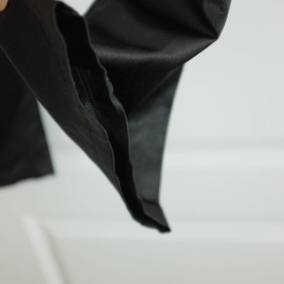Vanilla Black Satin Dress Pants Size M/L - Picture 5 of 10